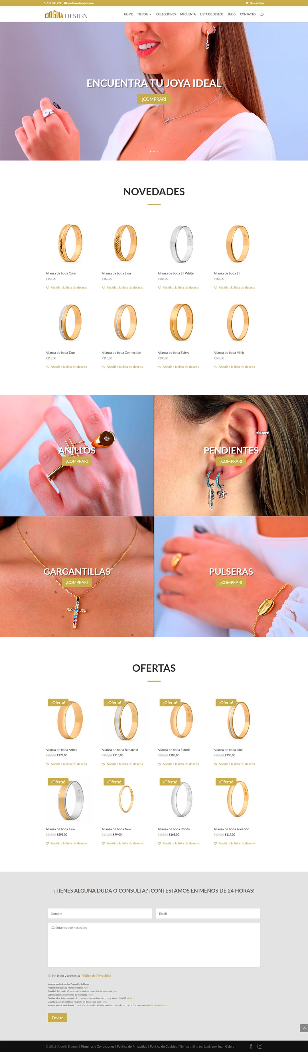 Tienda online Joyería Dogma